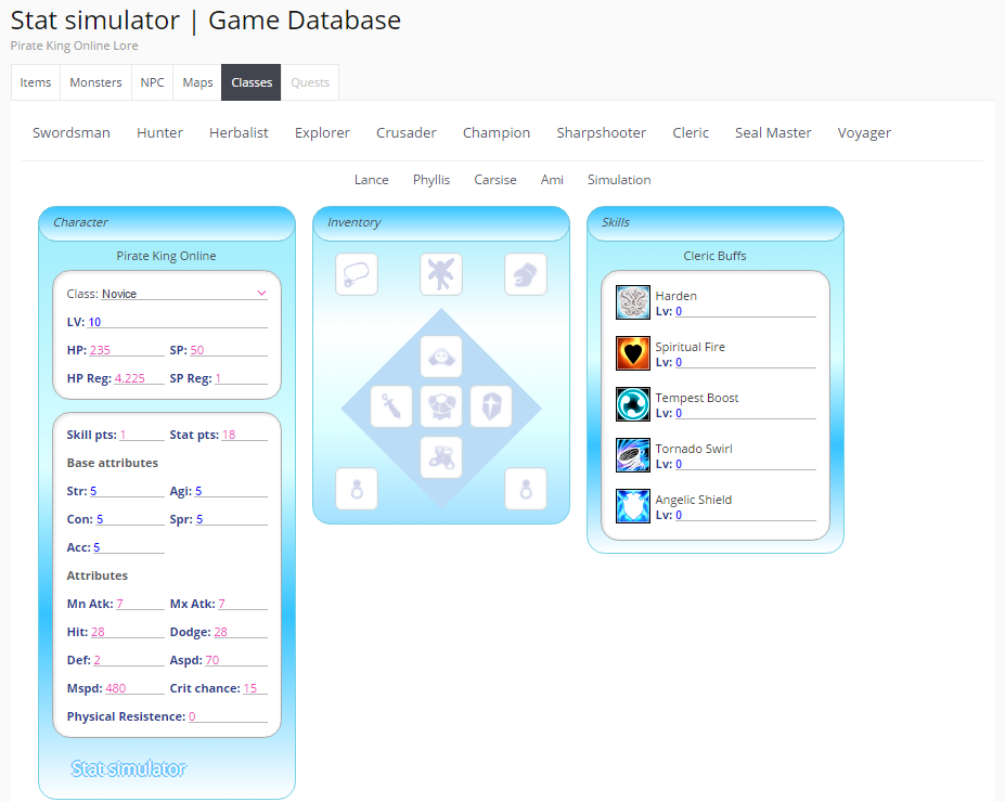 Stat Simulator | Beta