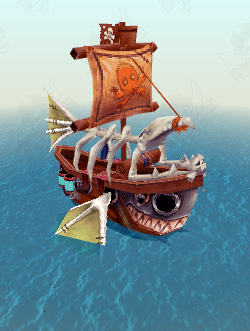 Jack the Pirate's Support Ship
