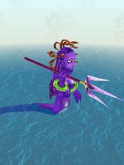 Ancient Dark Blue Siren